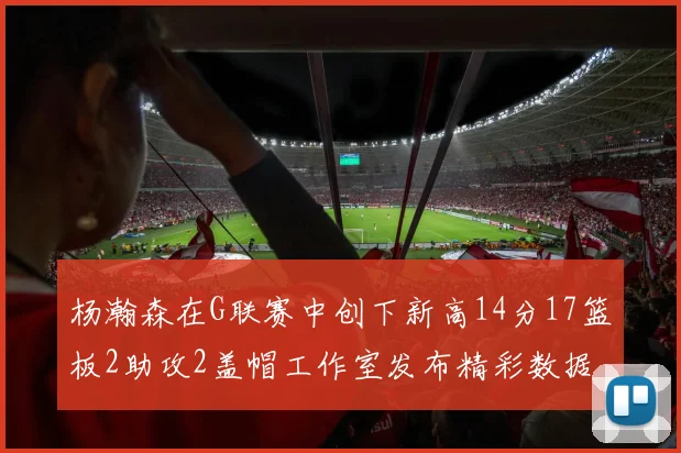 杨瀚森在G联赛中创下新高14分17篮板2助攻2盖帽工作室发布精彩数据海报